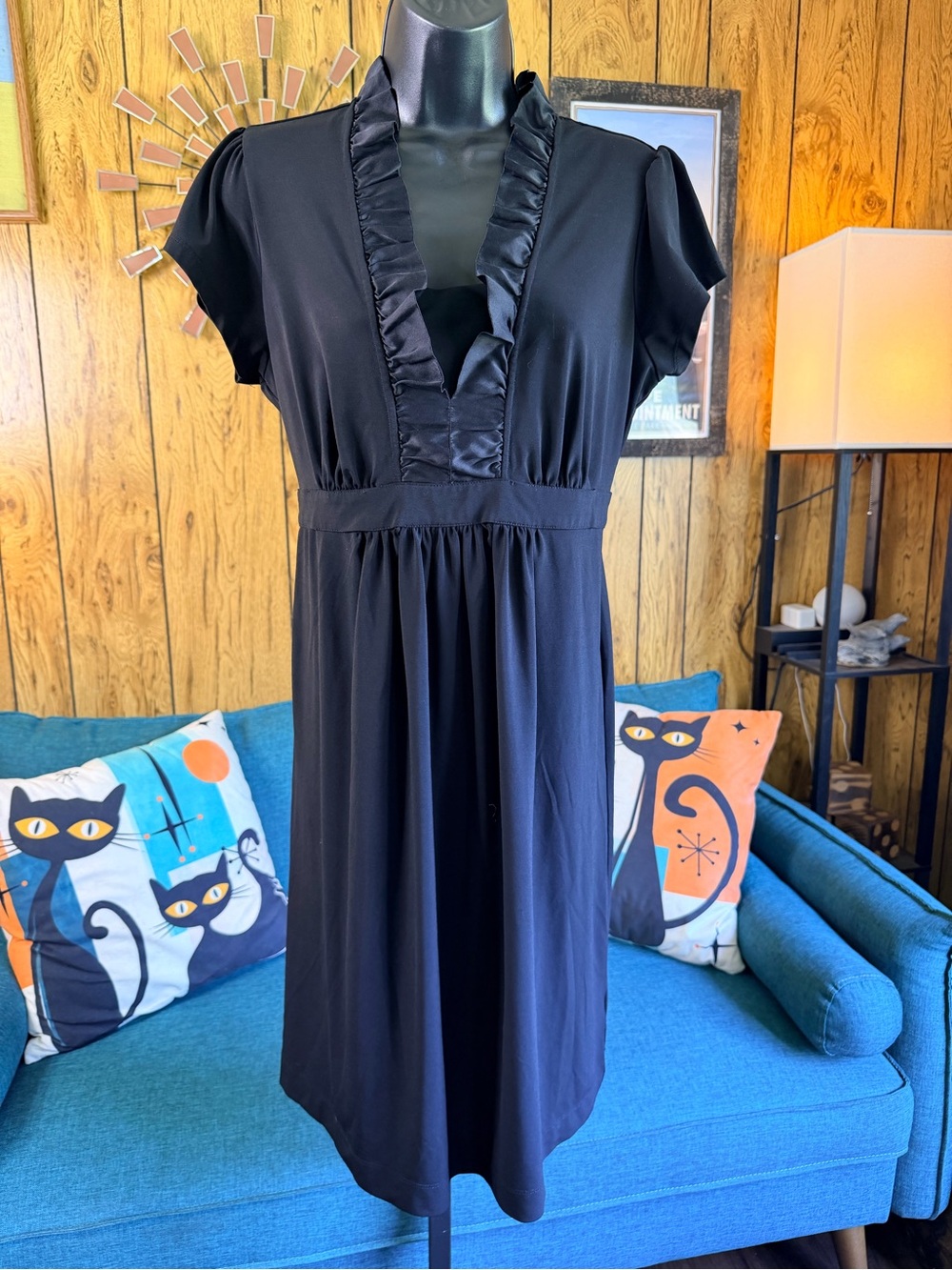 A Pea in the Pod Ruffle V-Neck Maternity Dress